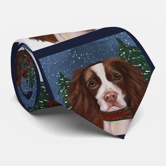 ENGLISH SPRINGER SPANIEL TIE (Rolled)