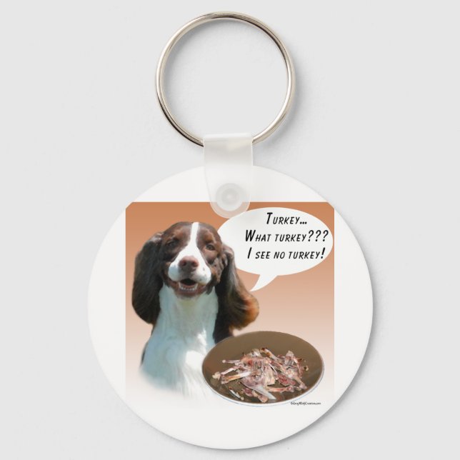 English Springer Spaniel Turkey Key Ring (Front)
