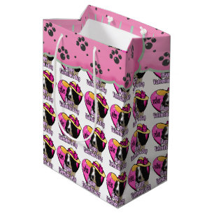 English Springer Spaniel Valentine's Day Medium Gift Bag