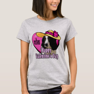 English Springer Spaniel Valentines Day T-shirt