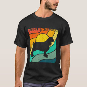 English Springer Spaniel Vintage Retro Dog Mum Dad T-Shirt