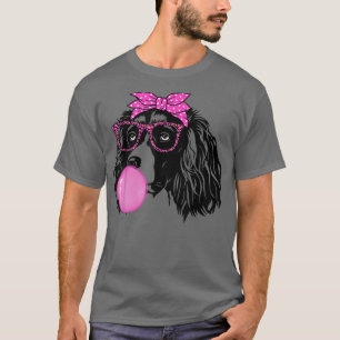 English Springer Spaniel with bubble gum bandanna T-Shirt