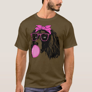 English Springer Spaniel with bubble gum bandanna  T-Shirt