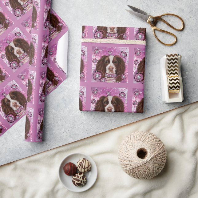 ENGLISH SPRINGER SPANIEL       WRAPPING PAPER (Crafts)