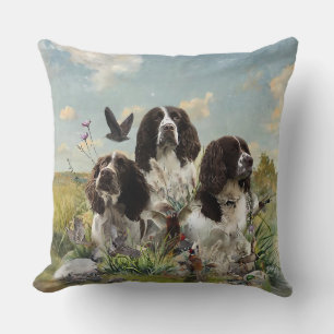 English Springer Spaniels ,Art Cushion