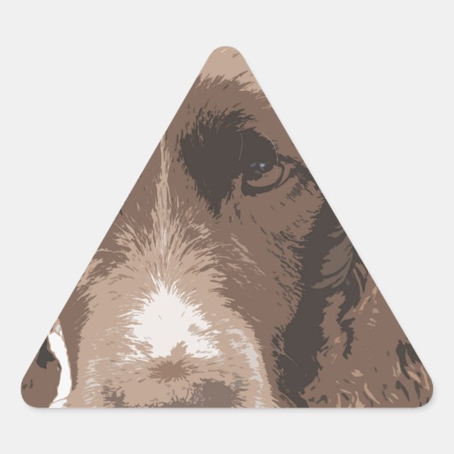 English Springer Triangle Sticker (Front)