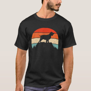 English Springer Warrier Dog Retro Sunset For Wome T-Shirt
