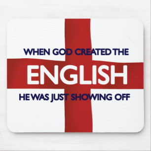 English St George's Day God Created Mouse Pad