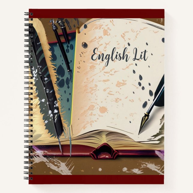 English Subject Literature & Language Notebook (Front)