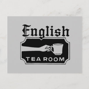 English Tea Room Postcard
