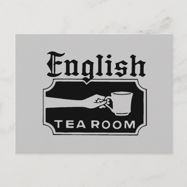 English Tea Room Postcard (Front)