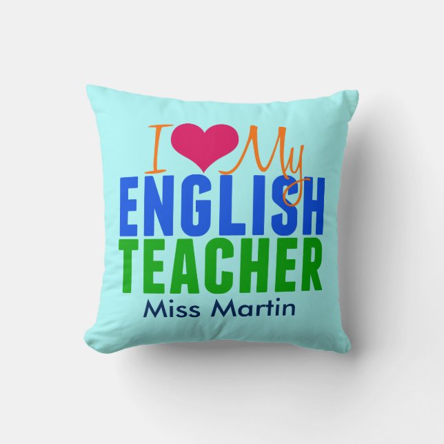English Teacher Custom Cushion (Front)