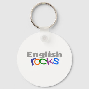 English Teacher "English Rocks" Gifts Key Ring