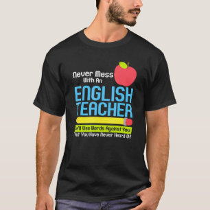English Teacher Humour Reading Books Vocabulary Gr T-Shirt