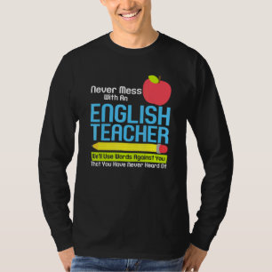 English Teacher Humour Reading Books Vocabulary Gr T-Shirt