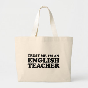 English Teacher Large Tote Bag