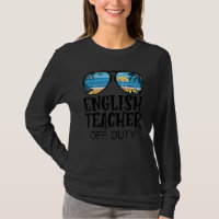 English Teacher Off Duty Sunglasses Palm Tree Beac