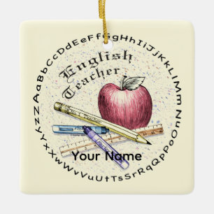 English Teacher Ornament