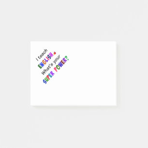 English Teacher Post-it Notes
