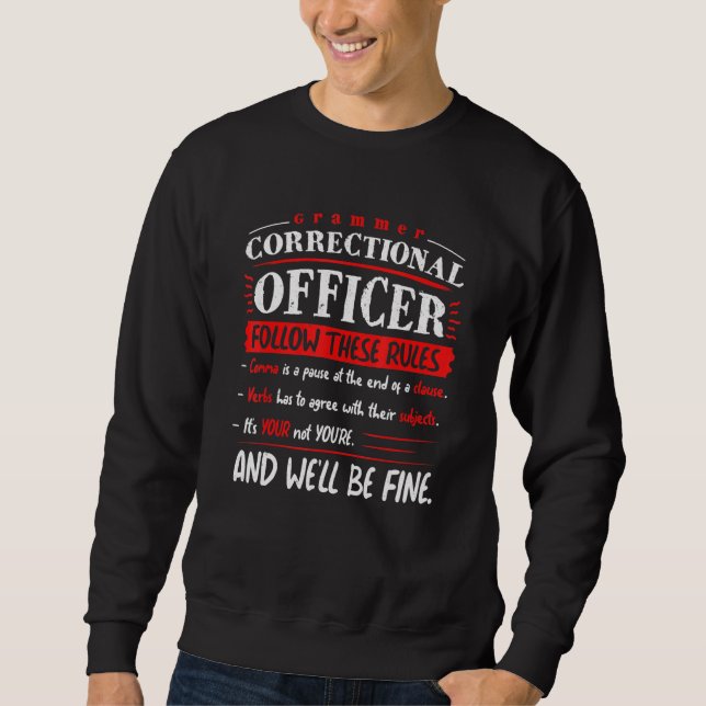 English Teacher Punctuation Grammar Language Tutor Sweatshirt (Front)