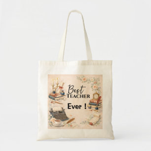English Teacher Thank You Gift End of School Year Tote Bag