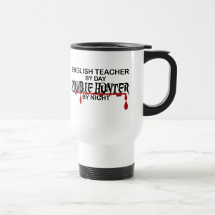 English Teacher Zombie Hunter Travel Mug