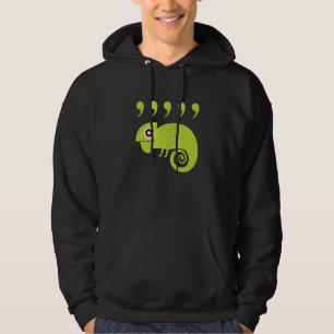 English Teachers Comma Chameleon 80s Hoodie