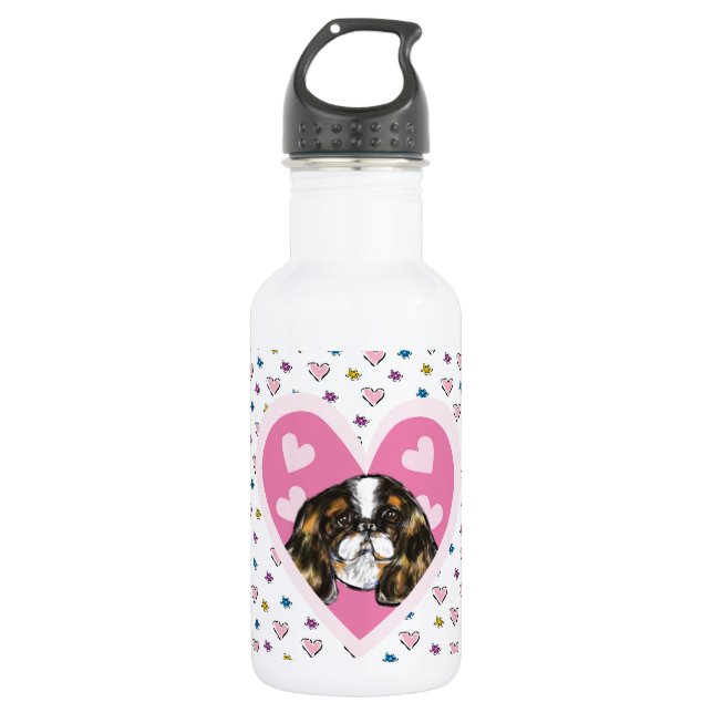 ENGLISH TOY SPANIEL 532 ML WATER BOTTLE (Front)