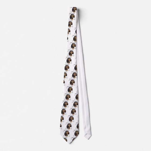 English Toy Spaniel (kingcharles) History Design Tie (Front)