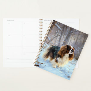 English Toy Spaniel Let It Snow Christmas Planner