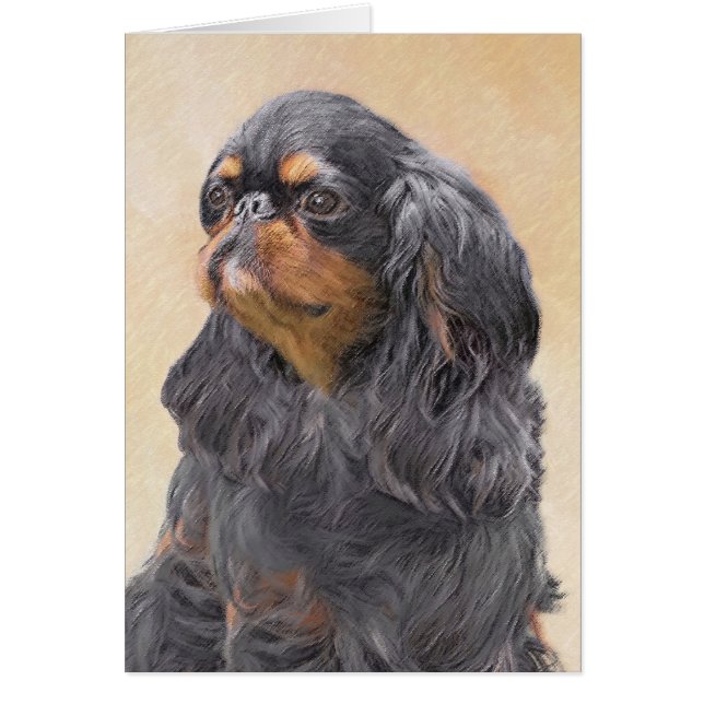 English Toy Spaniel Painting Original Animal Art (Front)