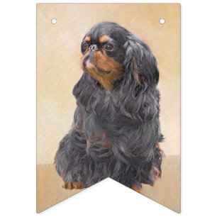 English Toy Spaniel Painting Original Animal Art Bunting