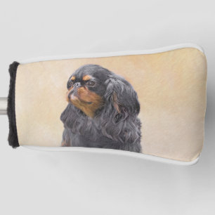 English Toy Spaniel Painting Original Animal Art Golf Head Cover