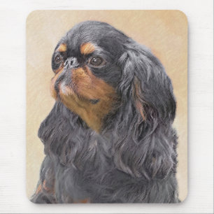 English Toy Spaniel Painting Original Animal Art Mouse Pad