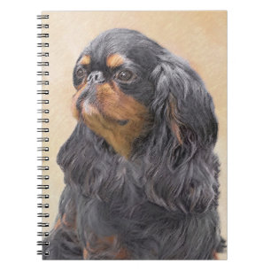 English Toy Spaniel Painting Original Animal Art Notebook