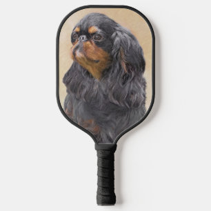 English Toy Spaniel Painting Original Animal Art Pickleball Paddle