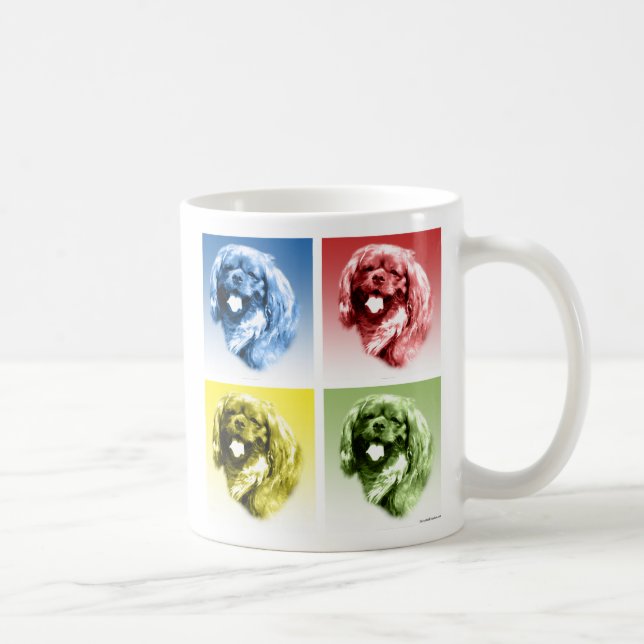 English Toy Spaniel Pop Coffee Mug (Right)