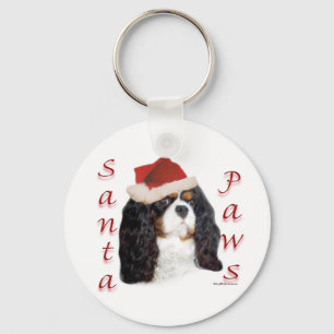 English Toy Spaniel (prince) Santa Paws Key Ring
