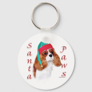 English Toy Spaniel Santa Paws Key Ring