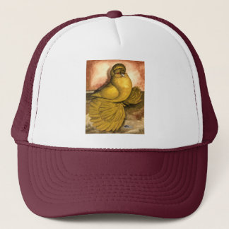 English Trumpeter Pigeon Yellow Self Trucker Hat