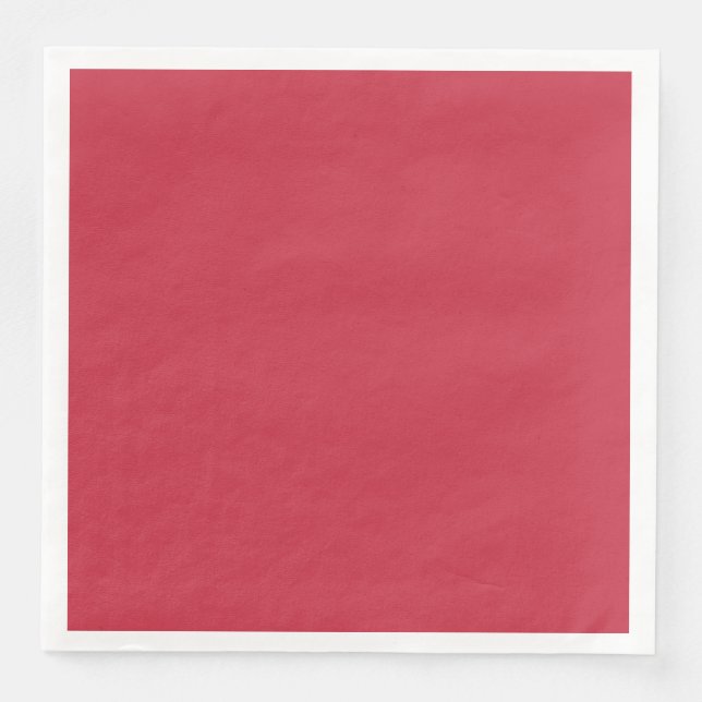 English Vermilion Standard Dinner Napkin  (Front)