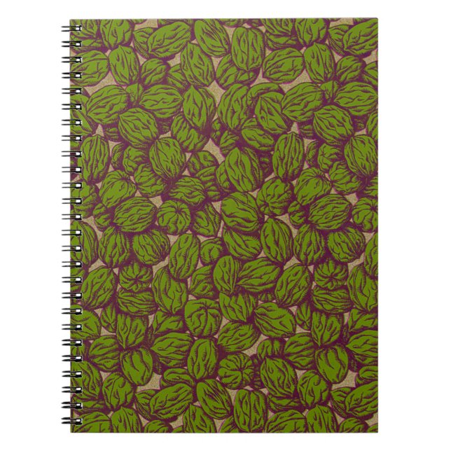 English Walnut Spiral Notebook (Front)