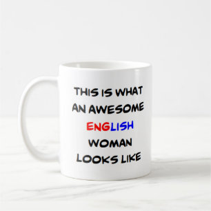 english woman, awesome coffee mug