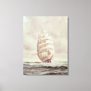 English wool clipper canvas print