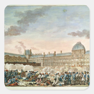 Engraved by Isidore Stanislas Helman Square Sticker