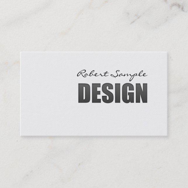 Engraved Design Business Card (Front)