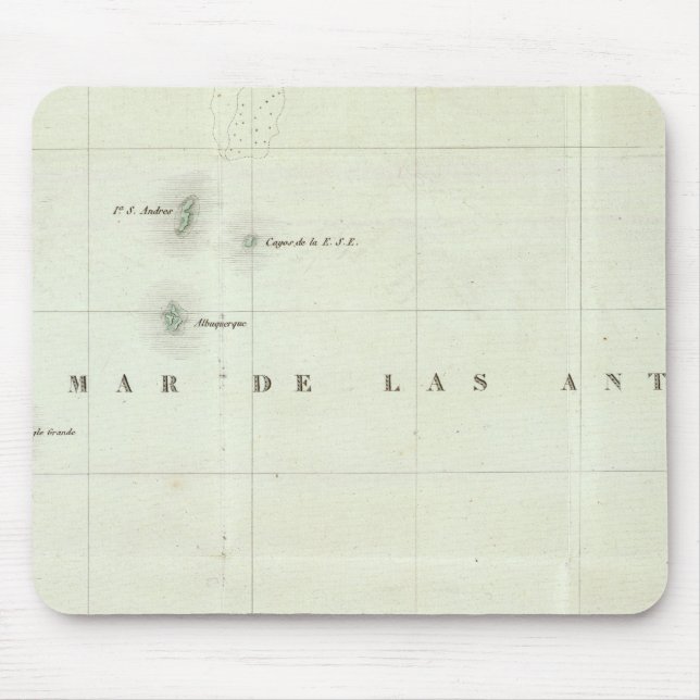 Engraved Map of Panama Mouse Pad (Front)