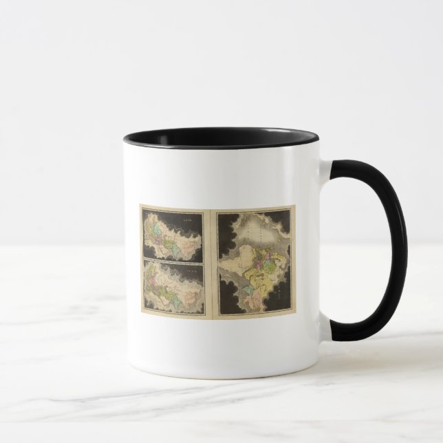 engraved maps of the world mug (Right)