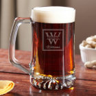 Engraved Oakhill 25 oz. Glass Beer Mug