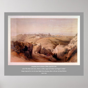 Engraved on stone by Louis Haghe Poster